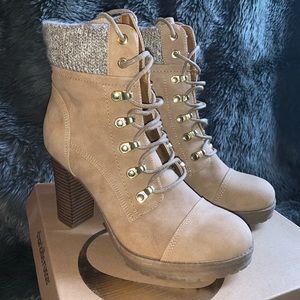 Tan Heeled Boots